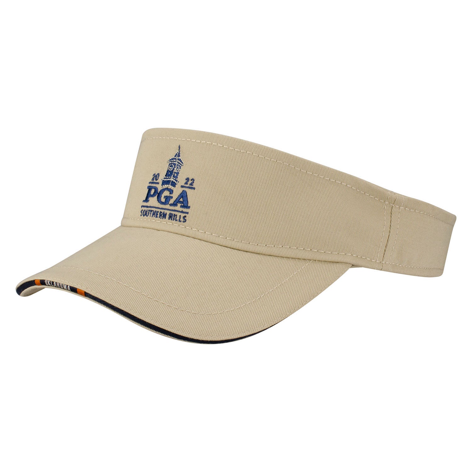 AHEAD Ol Visor in Bone and Navy- Side View