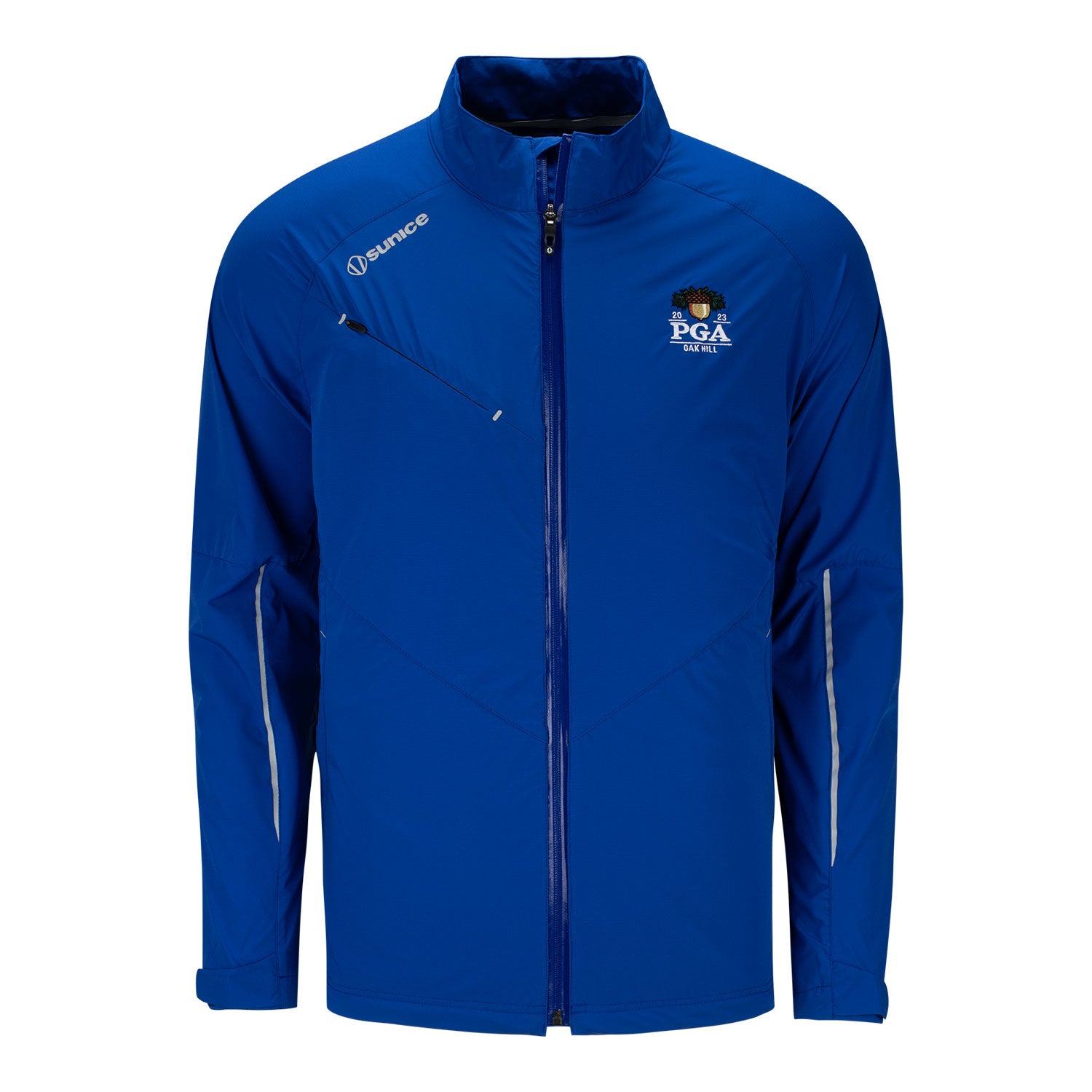 Sunice 2023 PGA Championship Elliot Wind Jacket in Blue- Front View