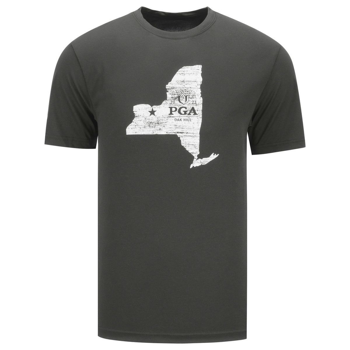 Levelwear 2023 PGA Championship Anthem T-Shirt in Charcoal- Front View