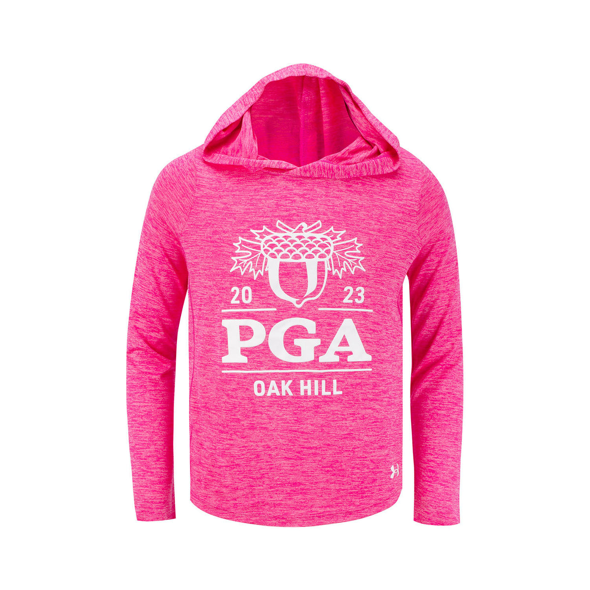 Under Armour 2023 PGA Championship F22 Girls Twist Tech Hood- Alpha Pink- Front View