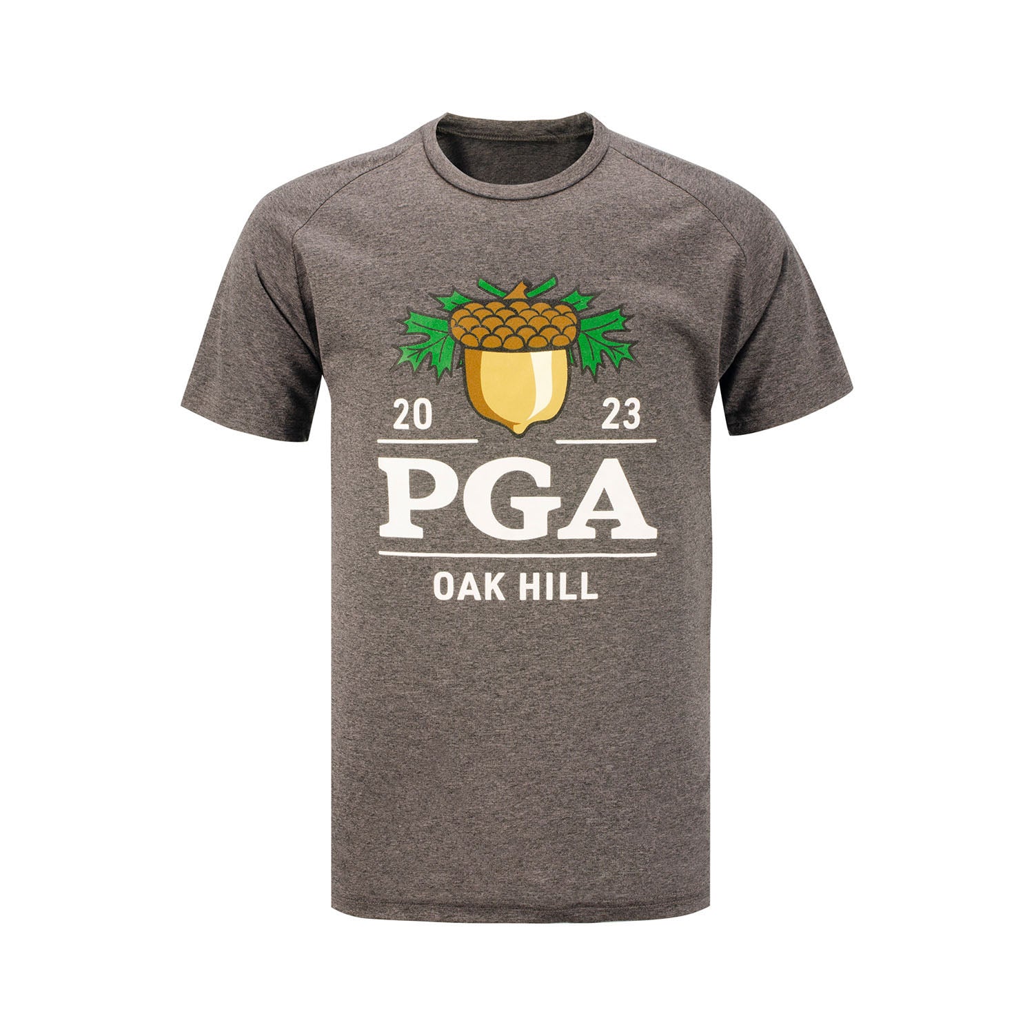 Under Armour 2023 PGA Championship Boys S19 Boys Tech SS Tee in Grey- Front View