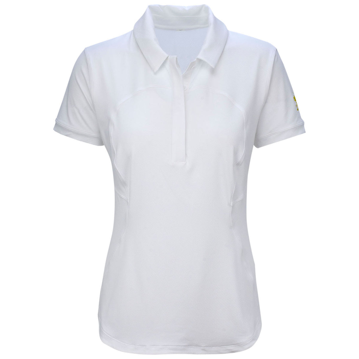 Ryder Cup lululemon Women&#39;s Quick Drying Short Sleeve Polo in White- Front View
