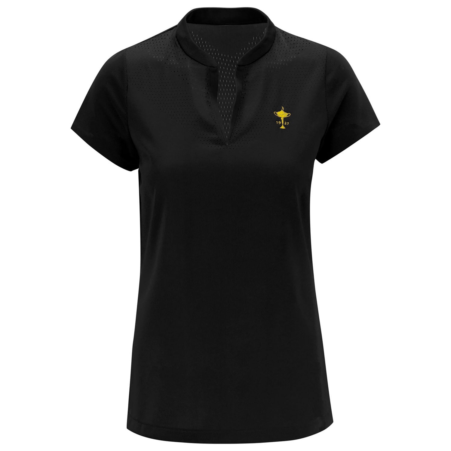 Ryder Cup Nike Women's Ace Polo in Black- Front View