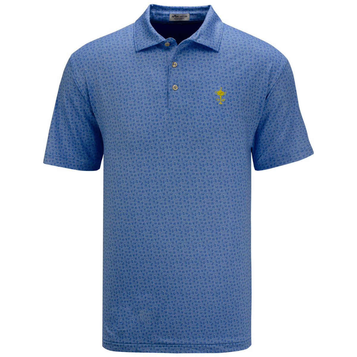 Ryder Cup Peter Millar Knock Out Jersey Polo in Blue- Front View