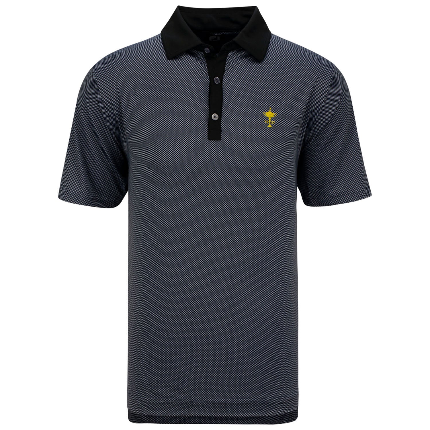 Ryder Cup FootJoy Stretch Mini Check Polo - Front View