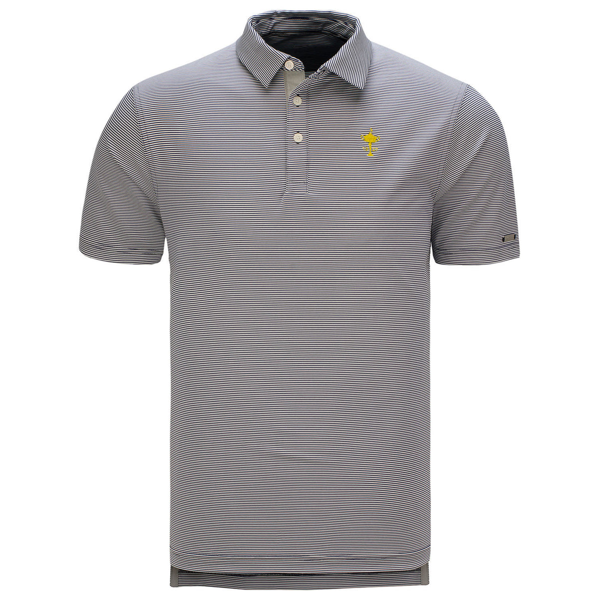  Ryder Cup Nike Player Control Stripe Polo in Grey- Front View