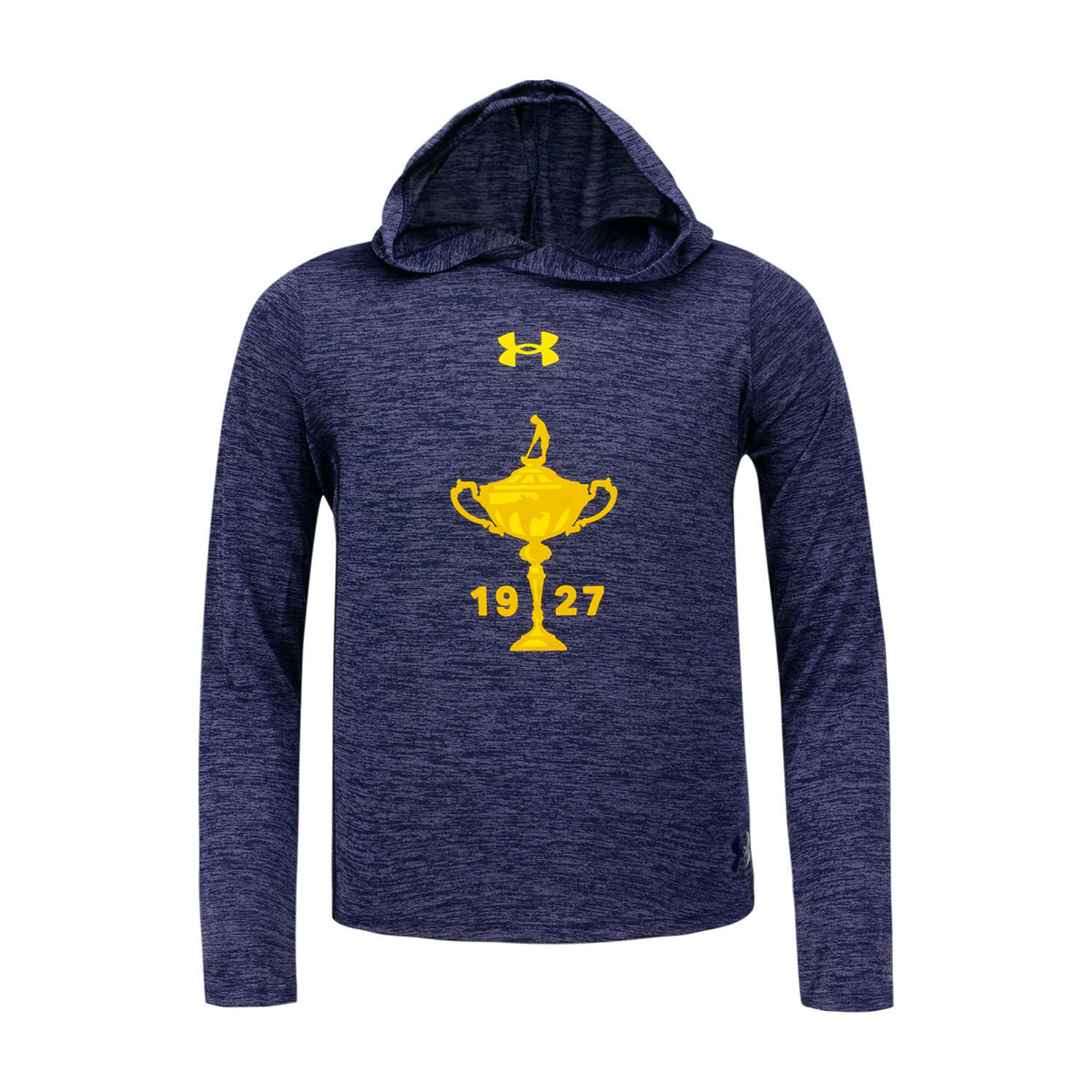 Ryder Cup Girls Youth Twist Tech Hoodie in Navy- Front View