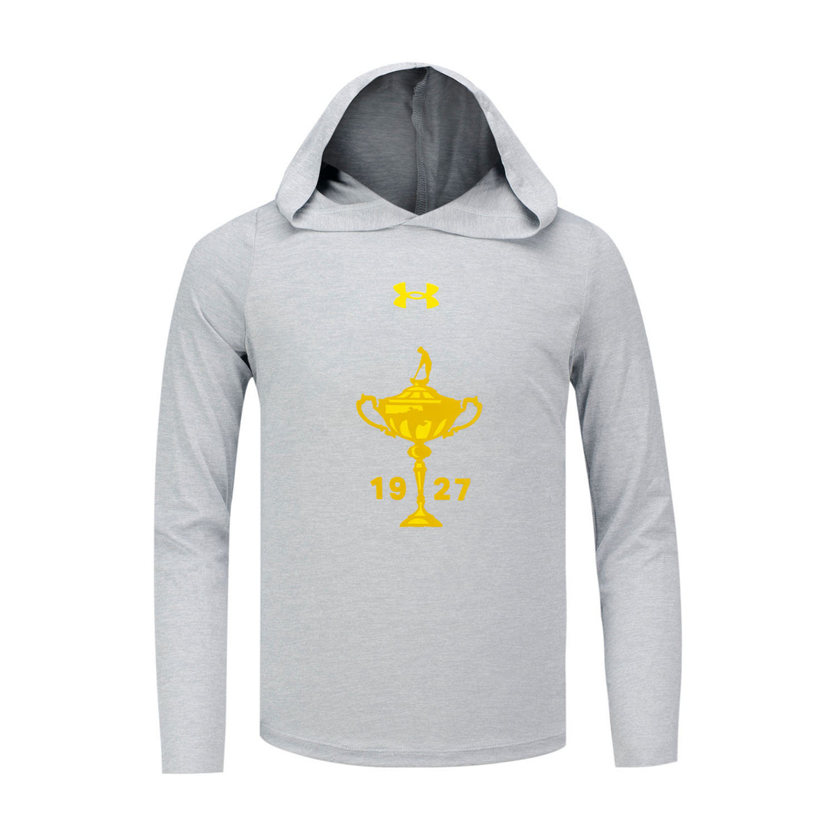 Ryder Cup Girls Youth Twist Tech Hoodie in Grey- Front View