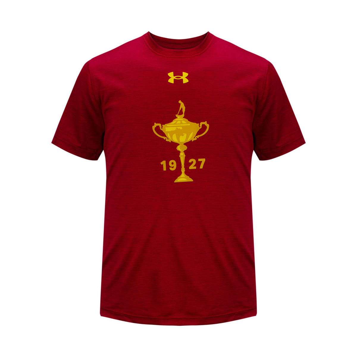 Ryder Cup Boys Youth Vent Tech Tee in Red- Front View